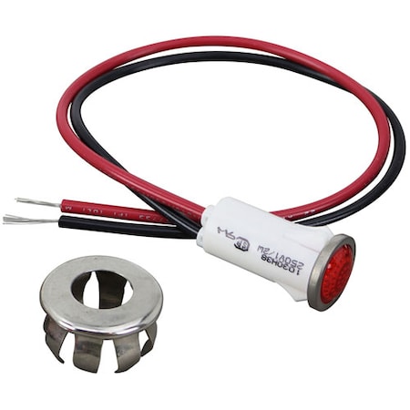 Cres Cor Signal Light 10" Red 250V 0766-012